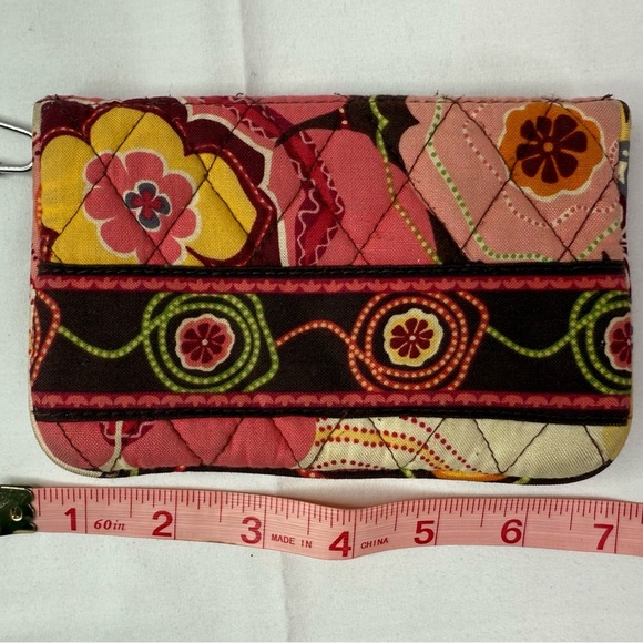 Vera Bradley Compact Taxi Wallet Clear ID Kisslock Coin Buttercup - Picture 6 of 6